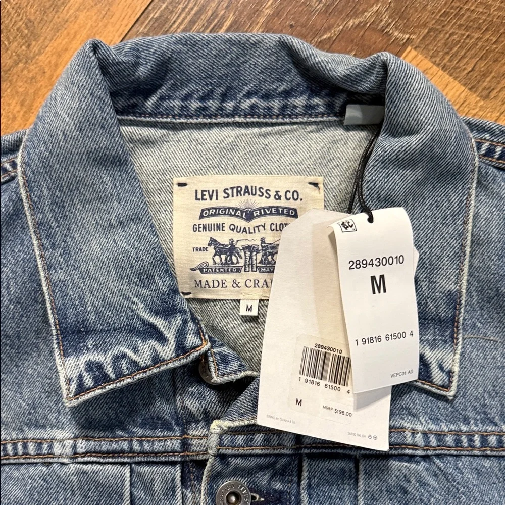NWT Levi's Made & Crafted Type II Worn Trucker Jacket - Med - Picture 2 of 8